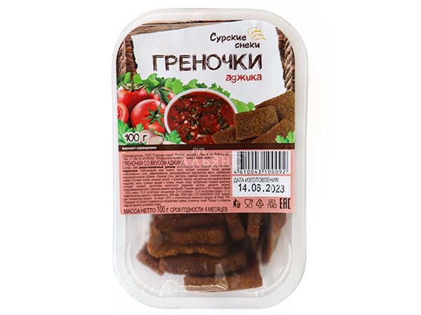 Сурские гренки с Аджикой (100 гр) в Домодедово