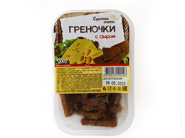 Сурские гренки со вкусом Сыра (100 гр) в Домодедово