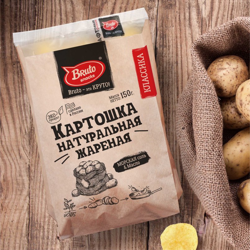 Картофель «Бруто» с солью 130 гр. в Домодедово