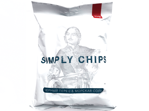 Картофельные чипсы "Simple chips" Морская соль и черный перец 80 гр. в Домодедово